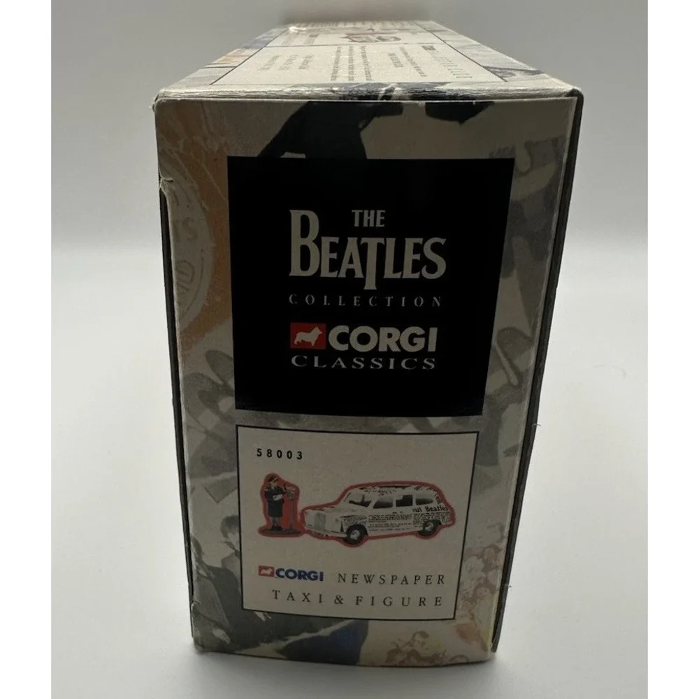 CORGI CLASSICS THE BEATLES COLLECTION 58003 NEWSPAPER TAXI & FIGURE NEW
